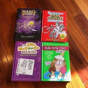 4 Books Max Crumbly Dear Dumb Diary McDoodle Hardcover